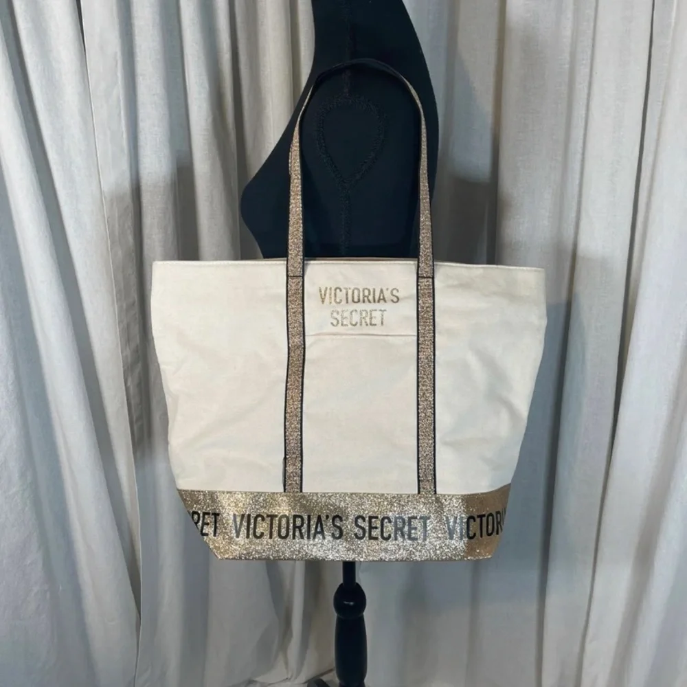 New Large canvas tote/bag Victorias Secret